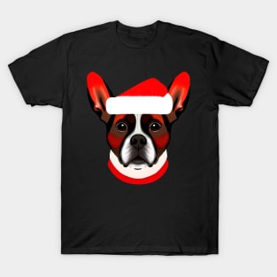 Christmas Dog Transparent Background T-Shirt